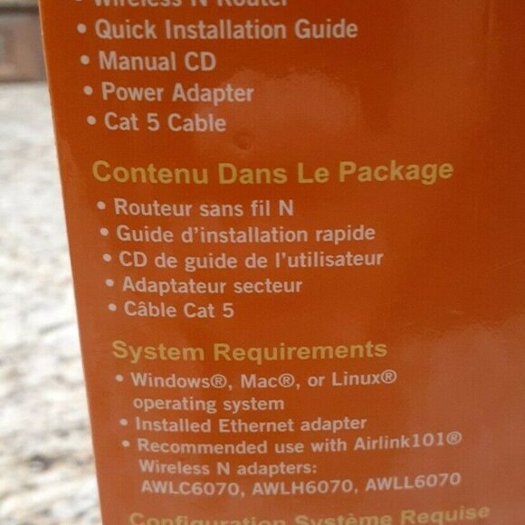 Airlink101 Wireless Router AR670W 300Mbps 802.11n LAN/Firewall 4-Port - Picture 5 of 6